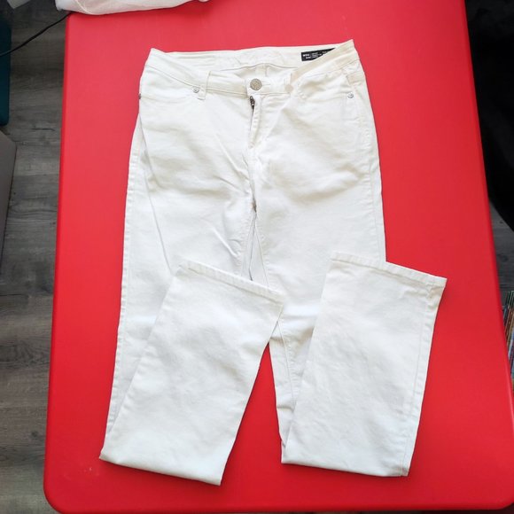Buffalo David Bitton Misha mid rise straight leg jeans white women's size 6x30 - Picture 1 of 9